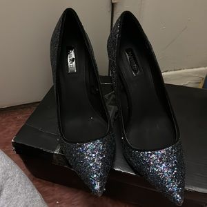 Glitter size 8.5 stiletto heels from forever 21